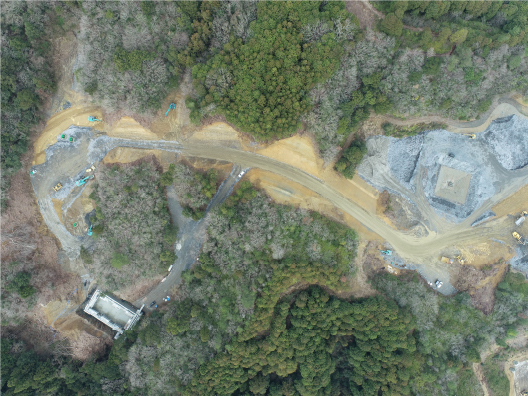 大治第13号　市道阿蔵高山線道路工事（1工区）