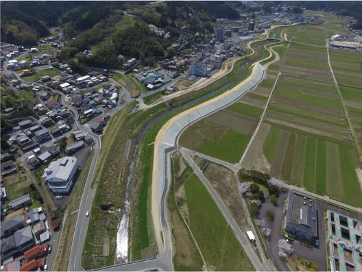 肱下補改第17号の5 （一）肱川水系　久米川　広域河川改修工事